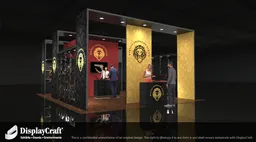 20x30 Peninsula booth design by DisplayCraft